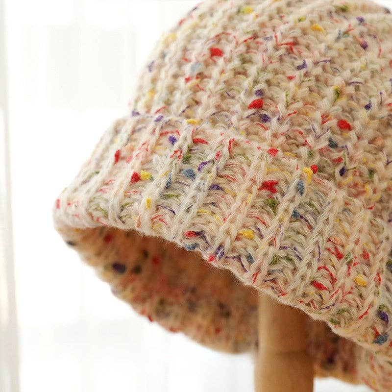 Knitted Splash Beanie Hat