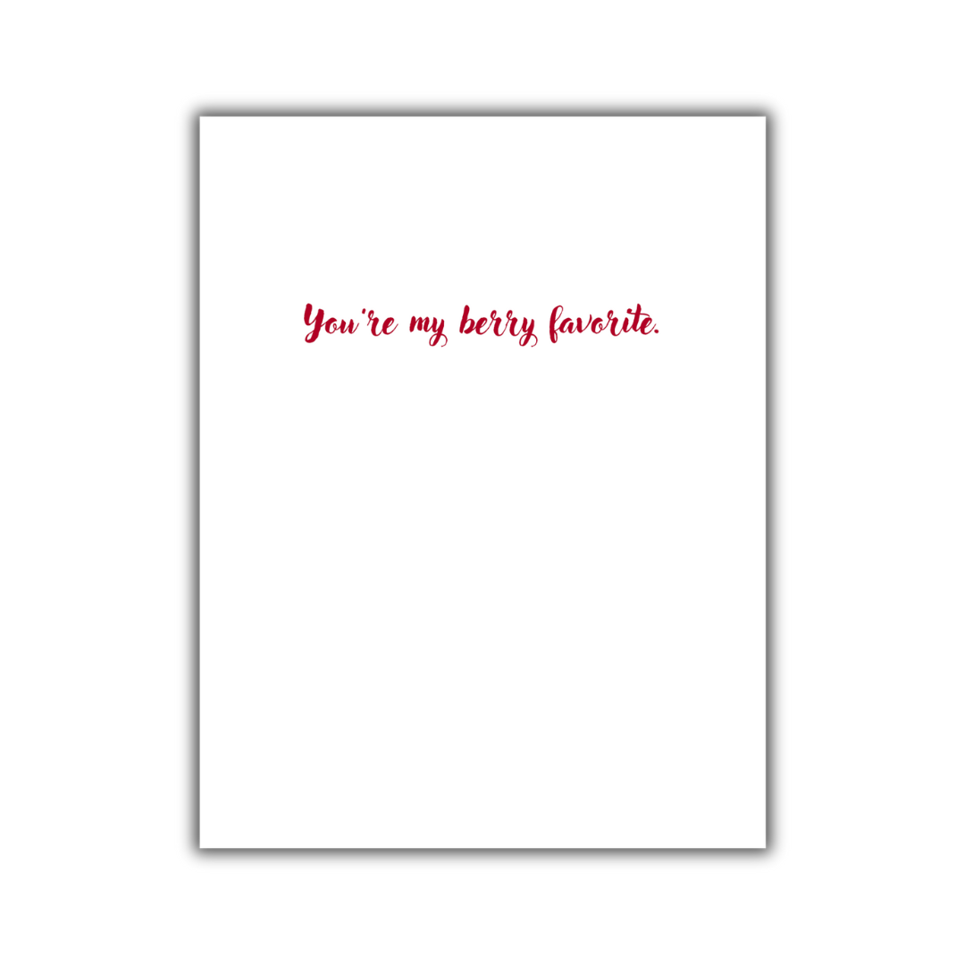 My Berry Favorite Watercolor Note Card