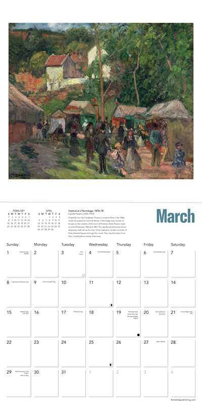 Courtauld: Impressionist Landscapes Wall Calendar 2026 (Art Calendar)