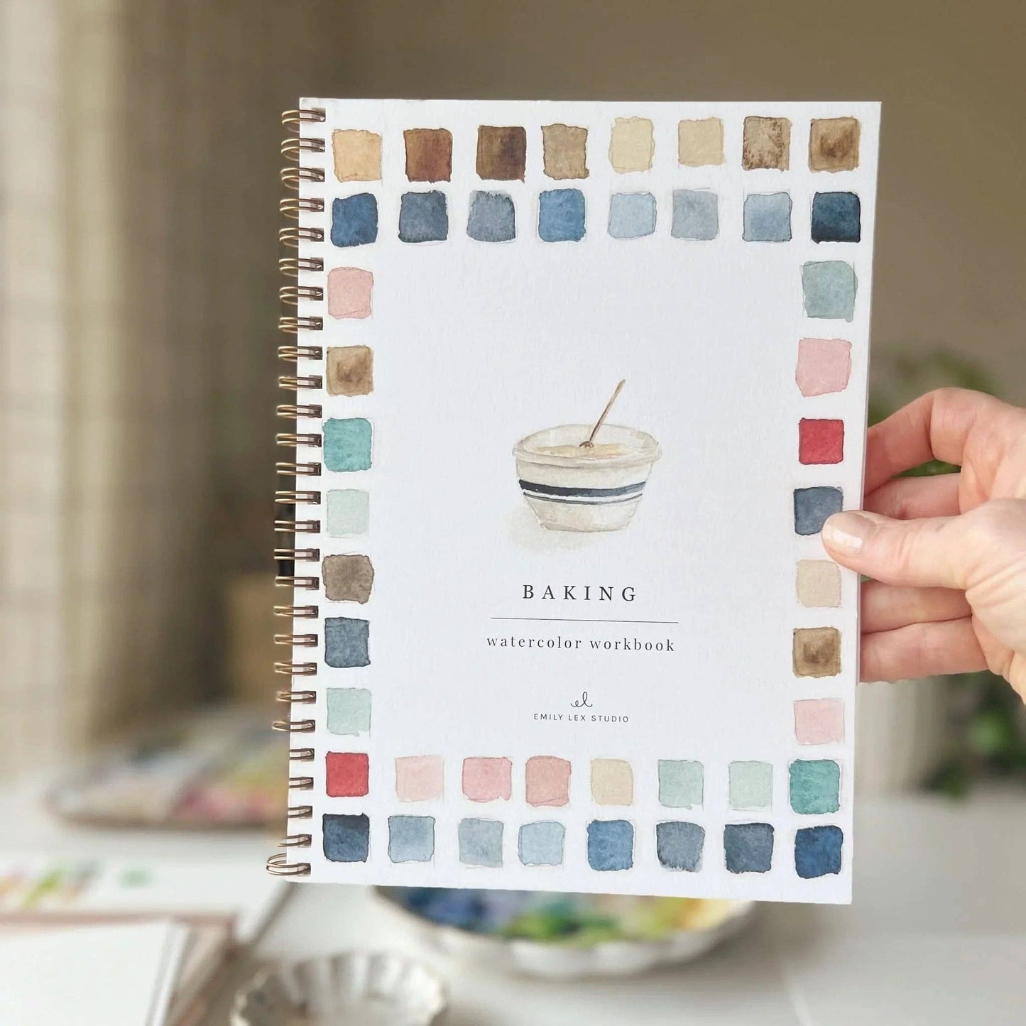 Baking watercolor workbook