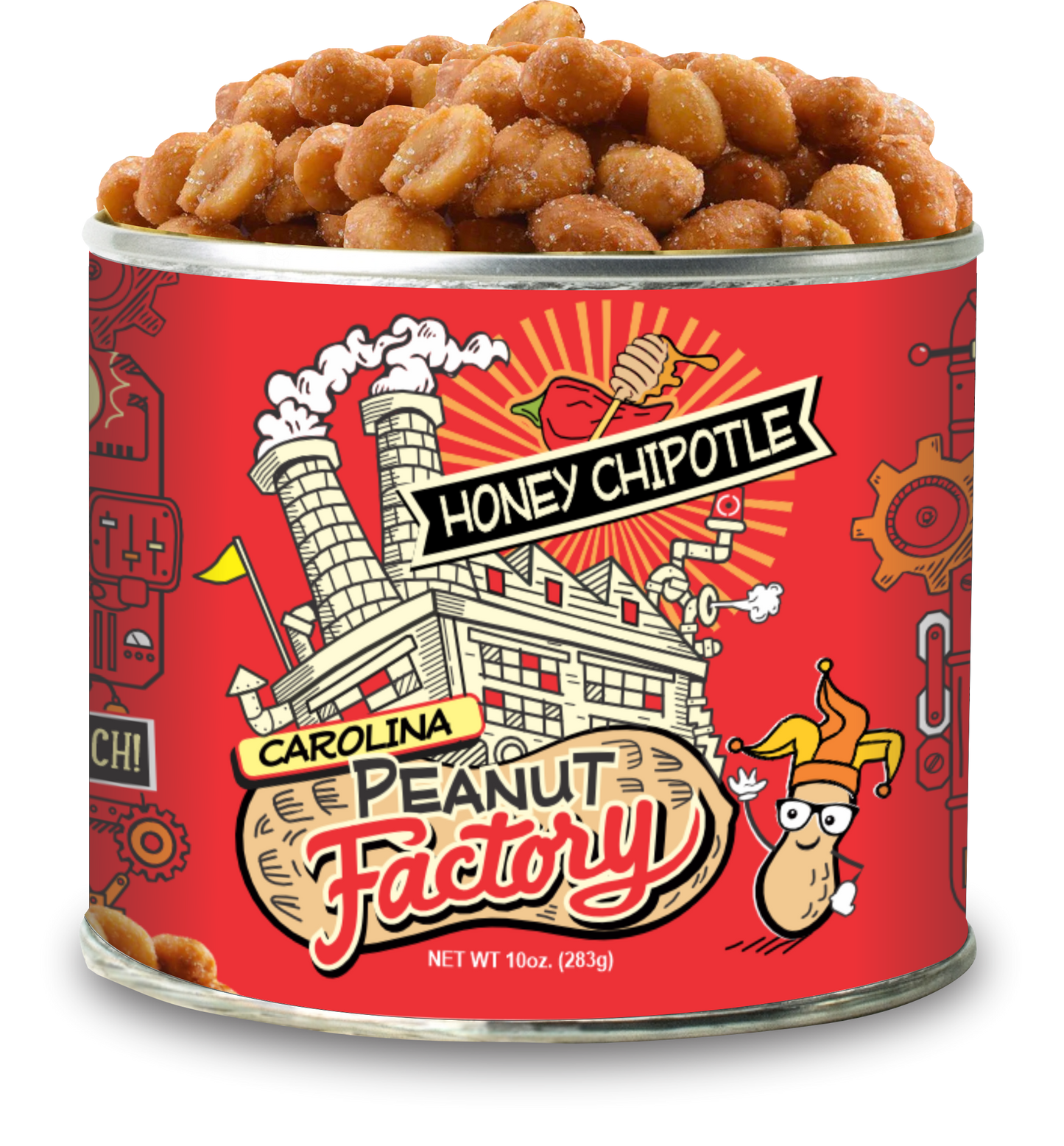 Honey Chipotle Flavored Peanuts, 10 oz, from the Carolina Peanut Factory