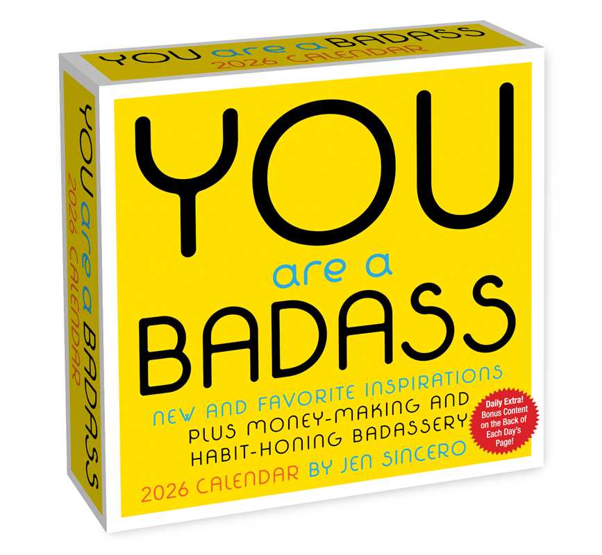 You Are a Badass 2026 Day-to-Day Calendar by Jen Sincero
