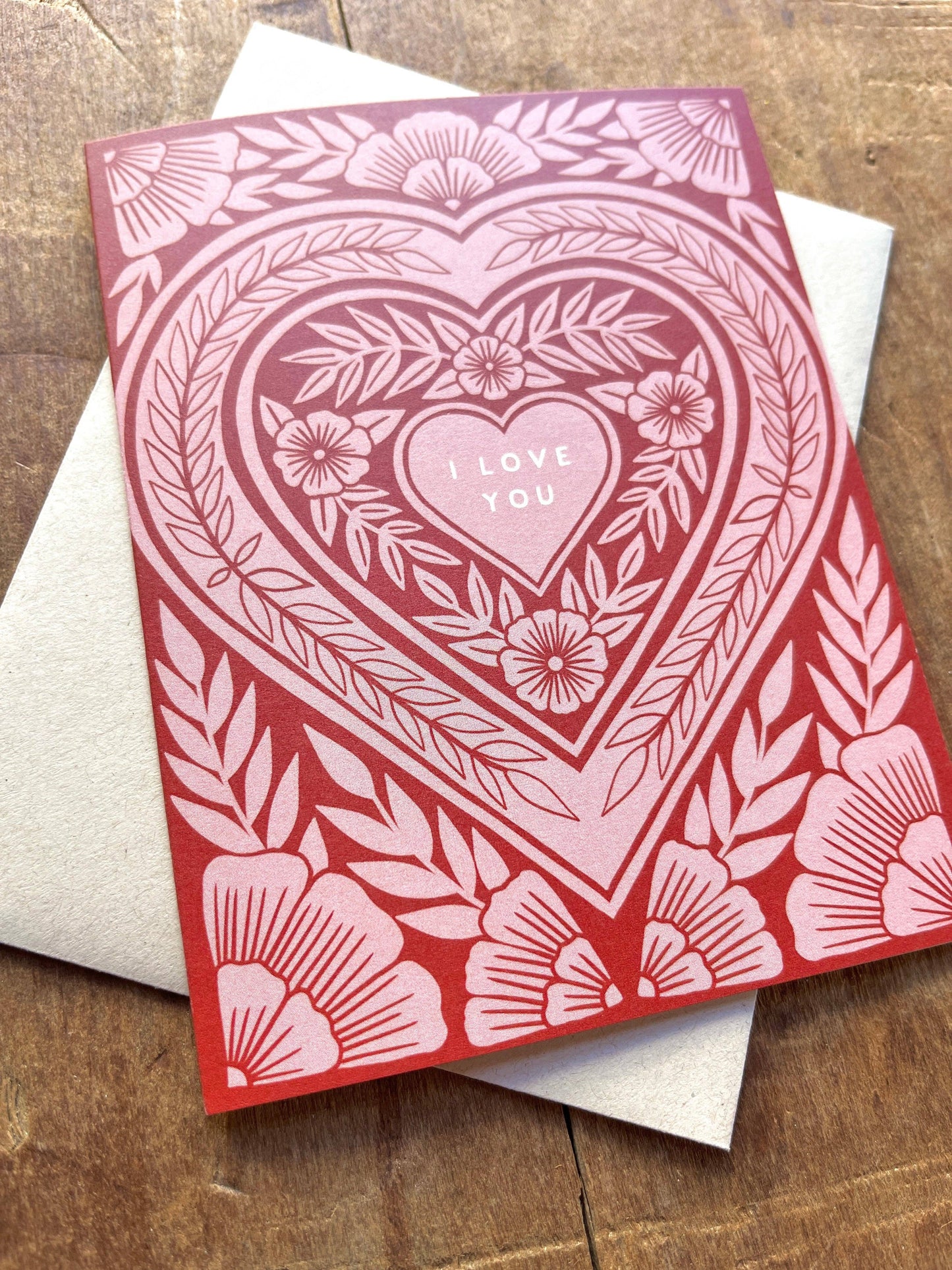 "I Love You," Greeting Card