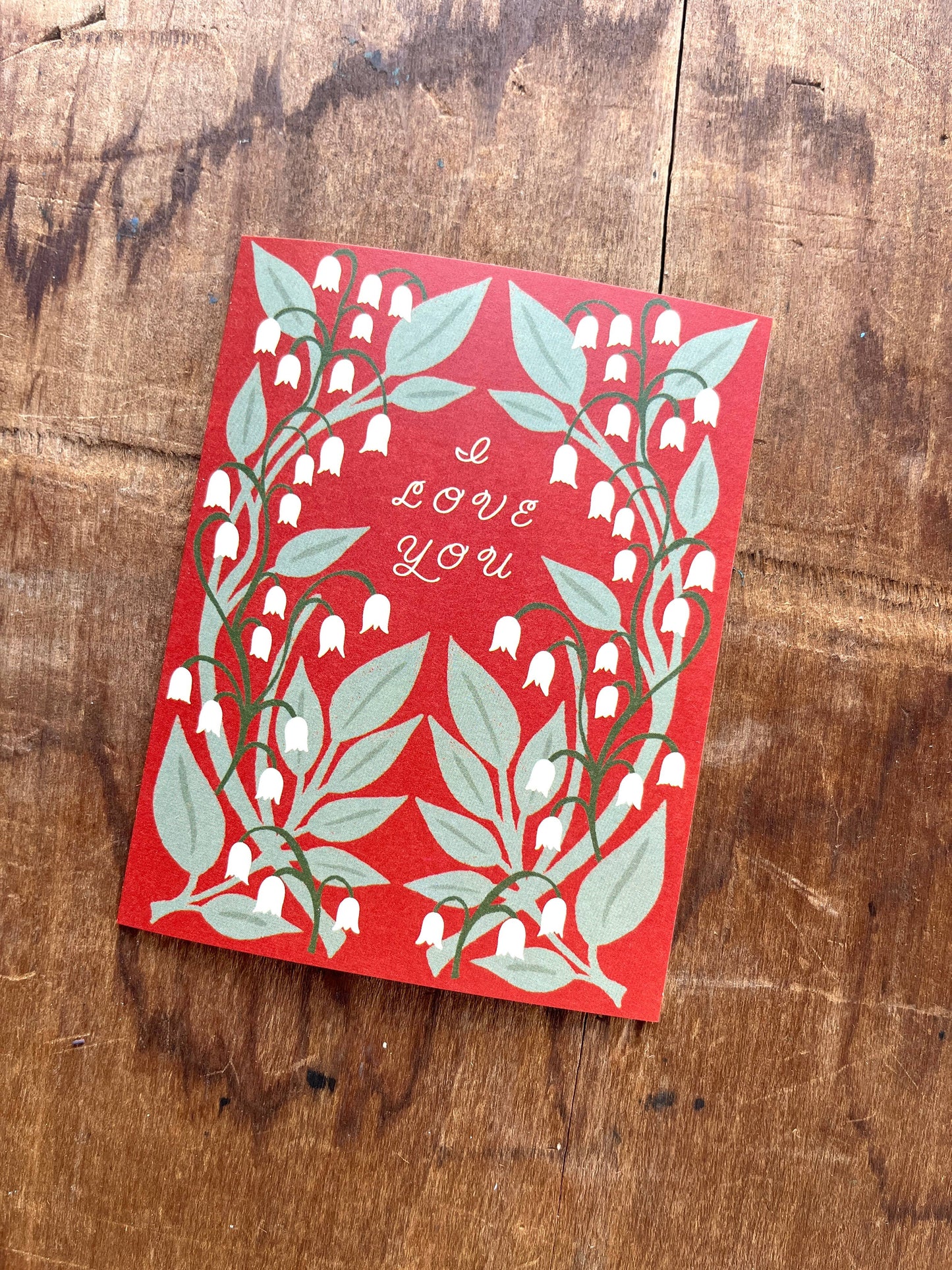 "I Love You," Greeting Card