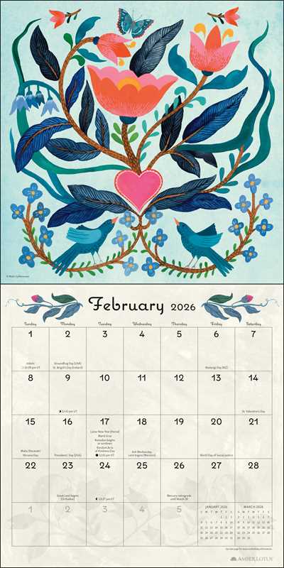 Flora & Fauna 2026 Wall Calendar by Malin Gyllensvaan