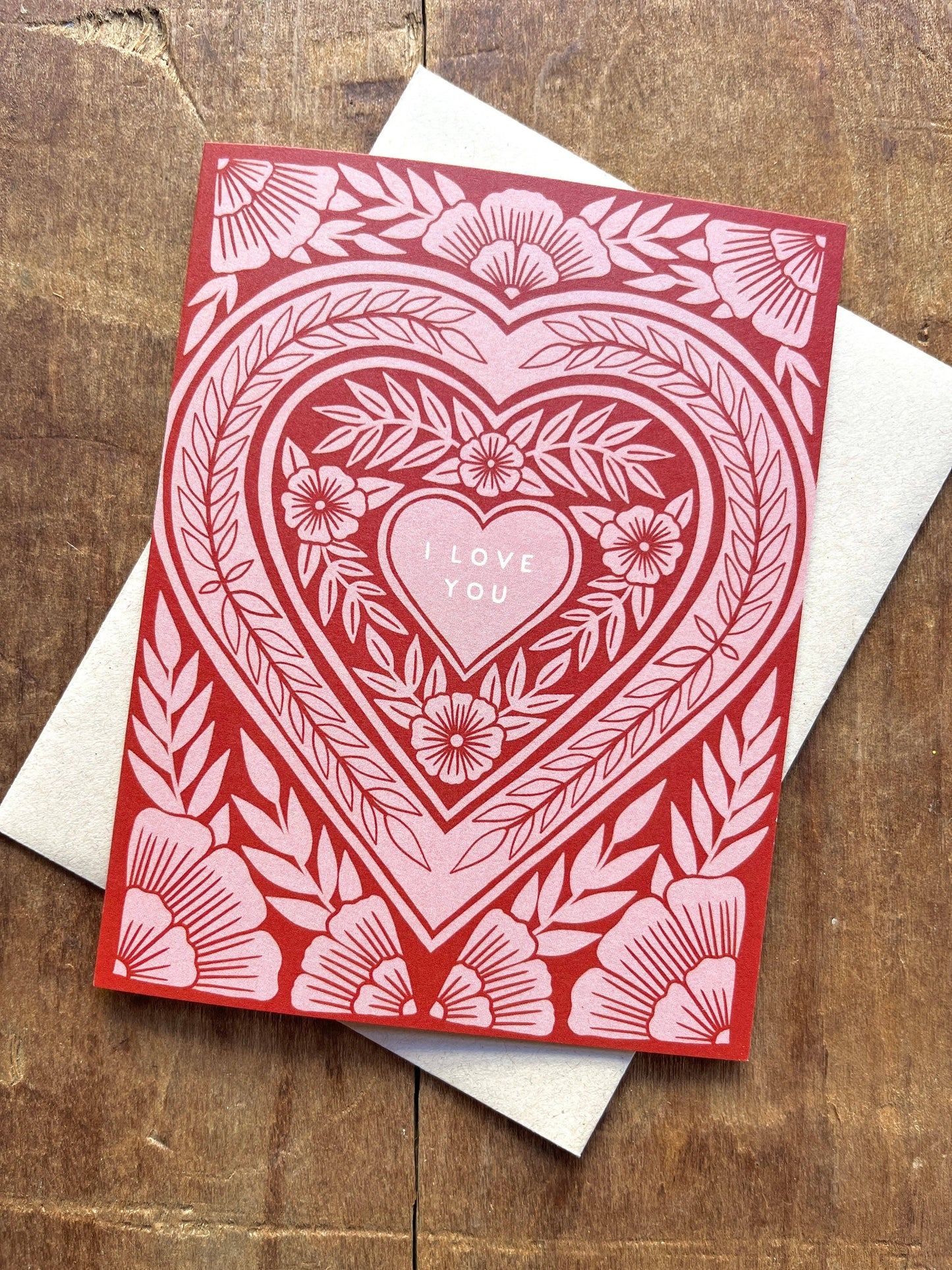 "I Love You," Greeting Card
