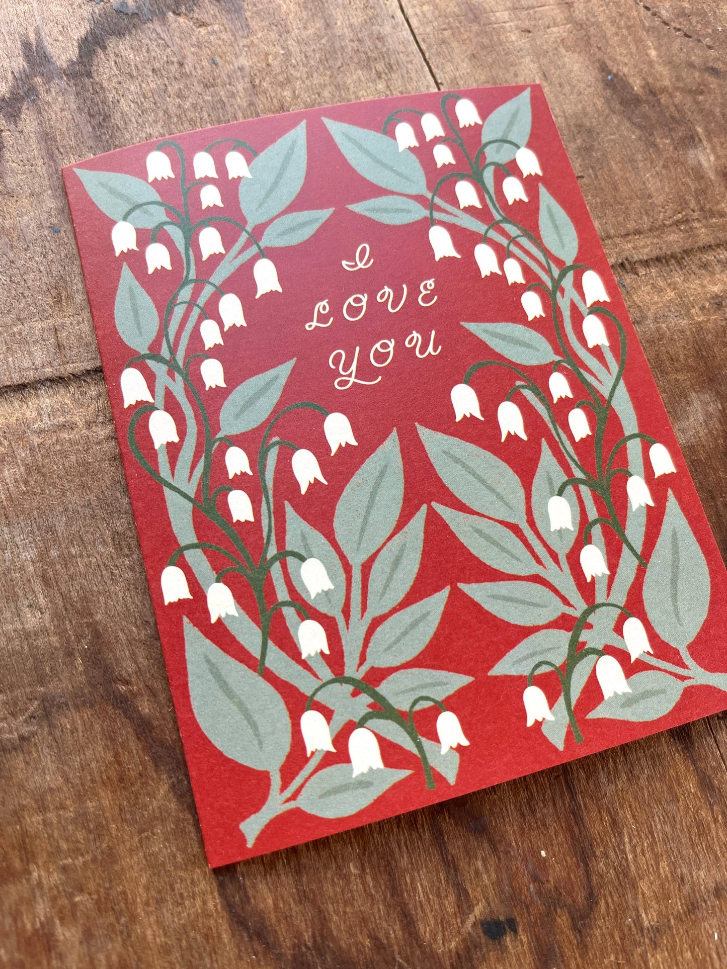 "I Love You," Greeting Card