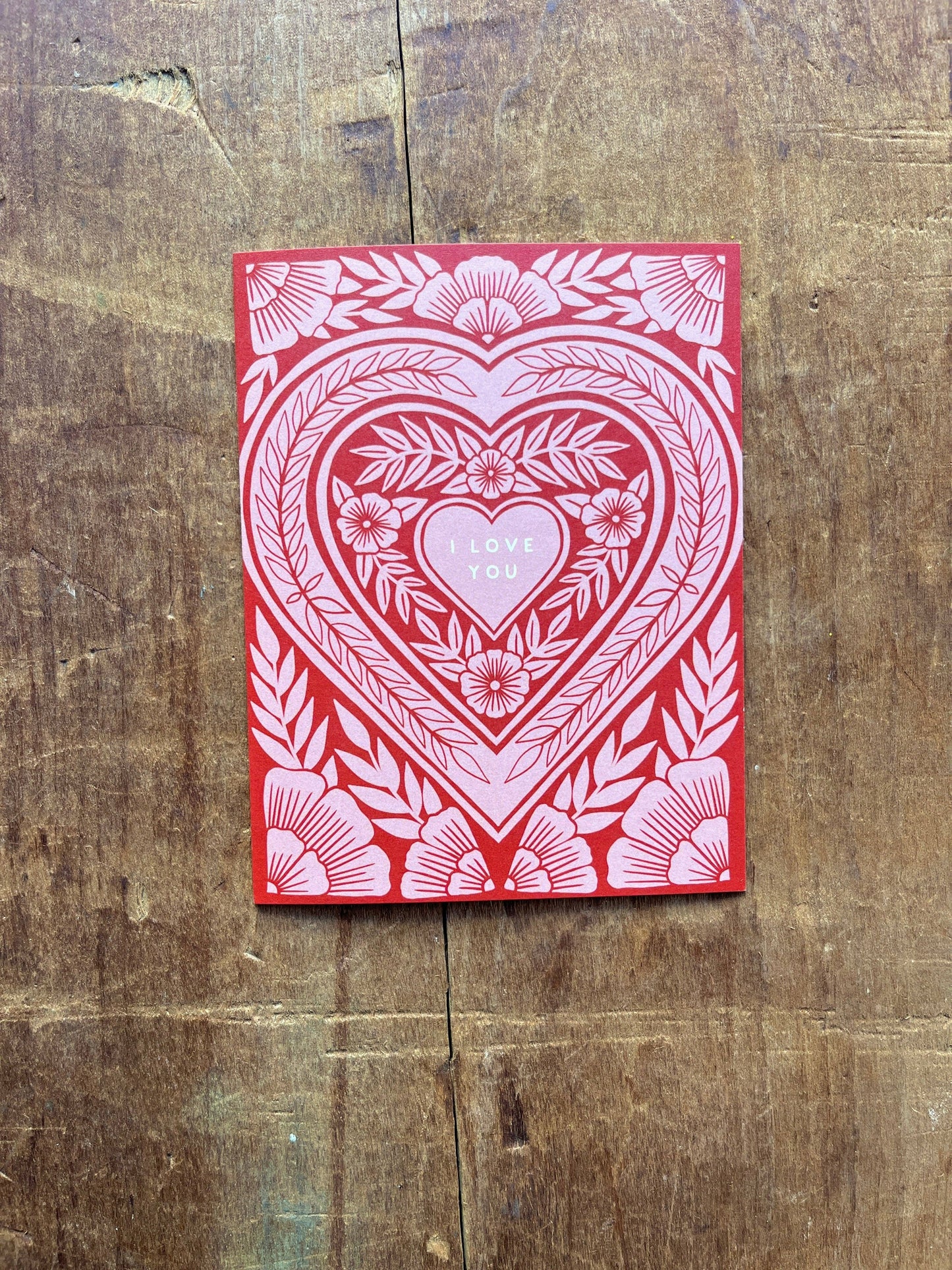 "I Love You," Greeting Card