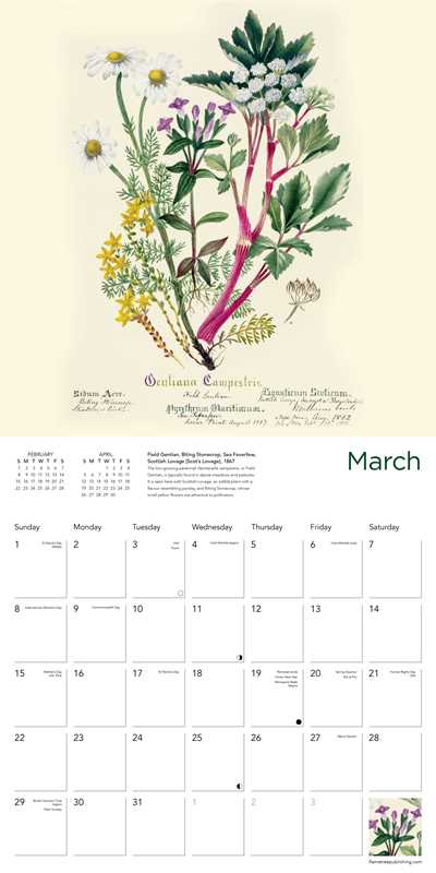 Royal Botanic Garden Edinburgh Wall Calendar 2026 (Art Calendar) by