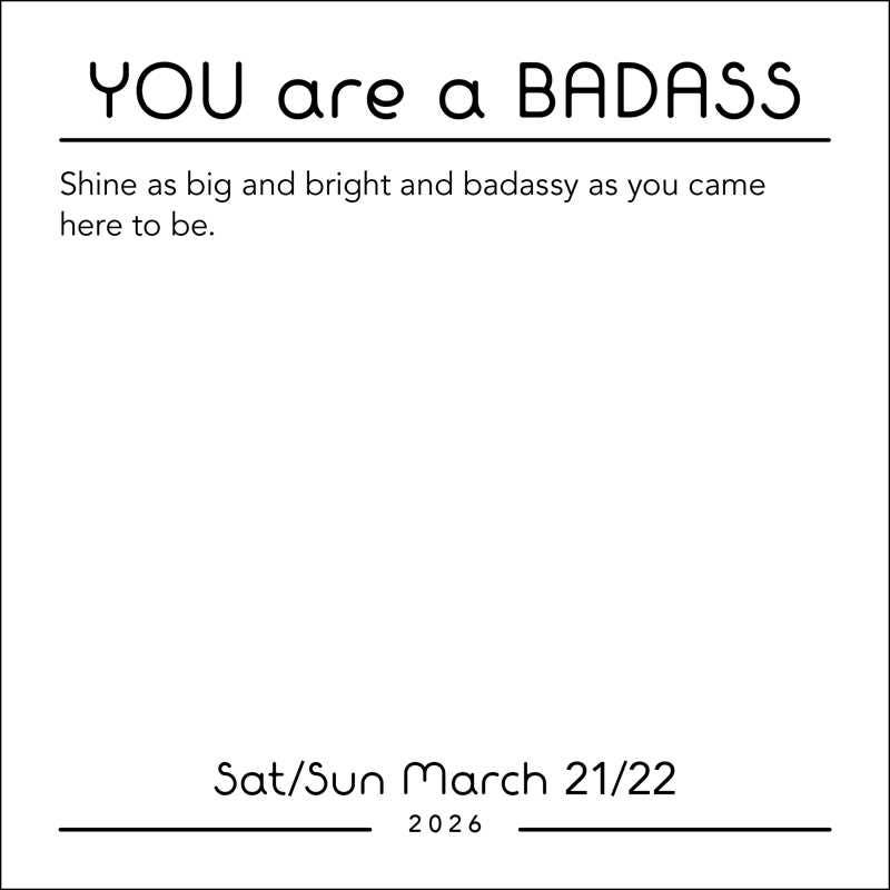 You Are a Badass 2026 Day-to-Day Calendar by Jen Sincero