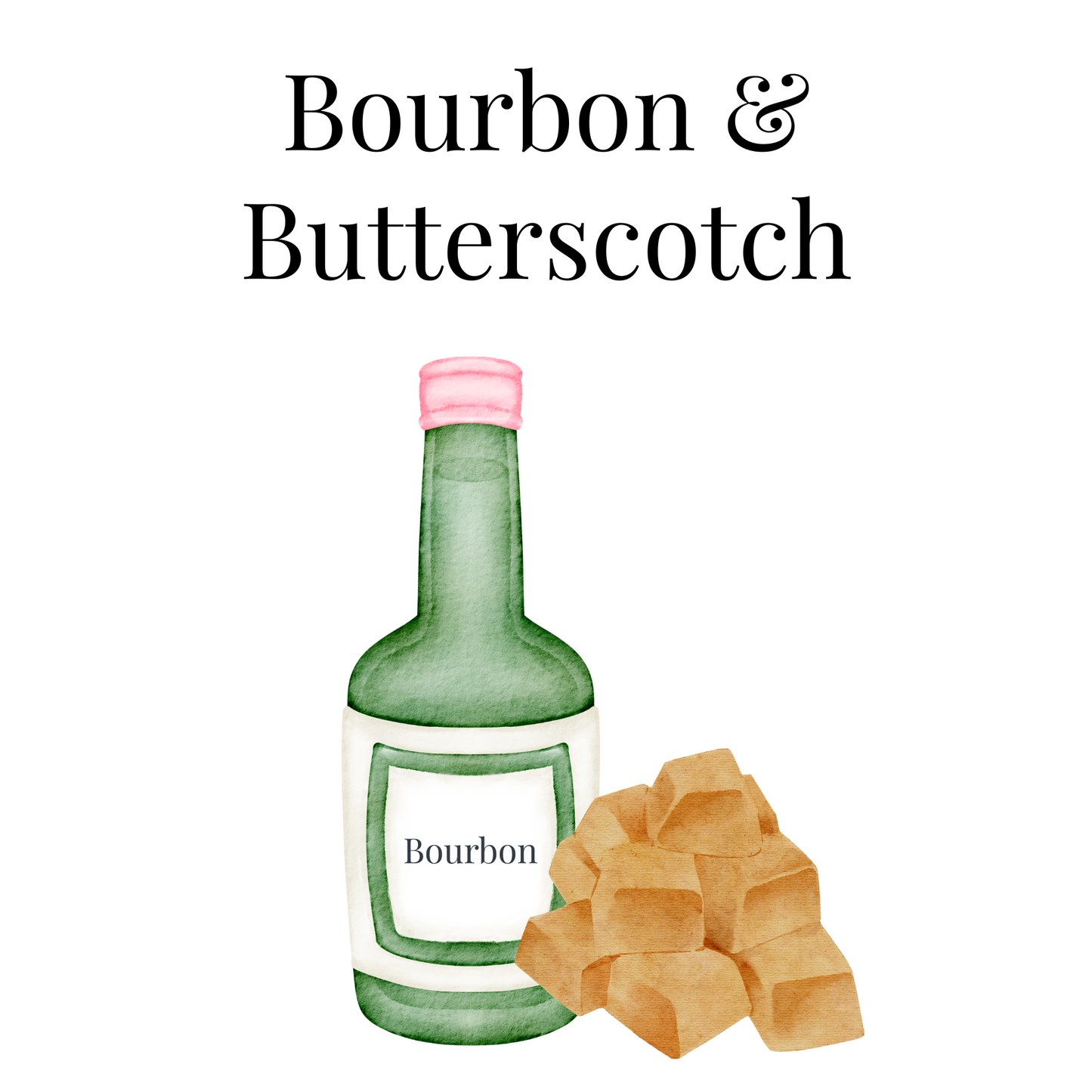 Bourbon & Butterscotch Soy Candle, 10 oz jar