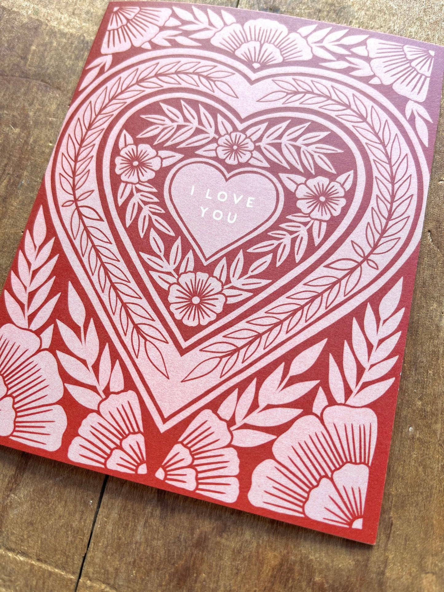 "I Love You," Greeting Card