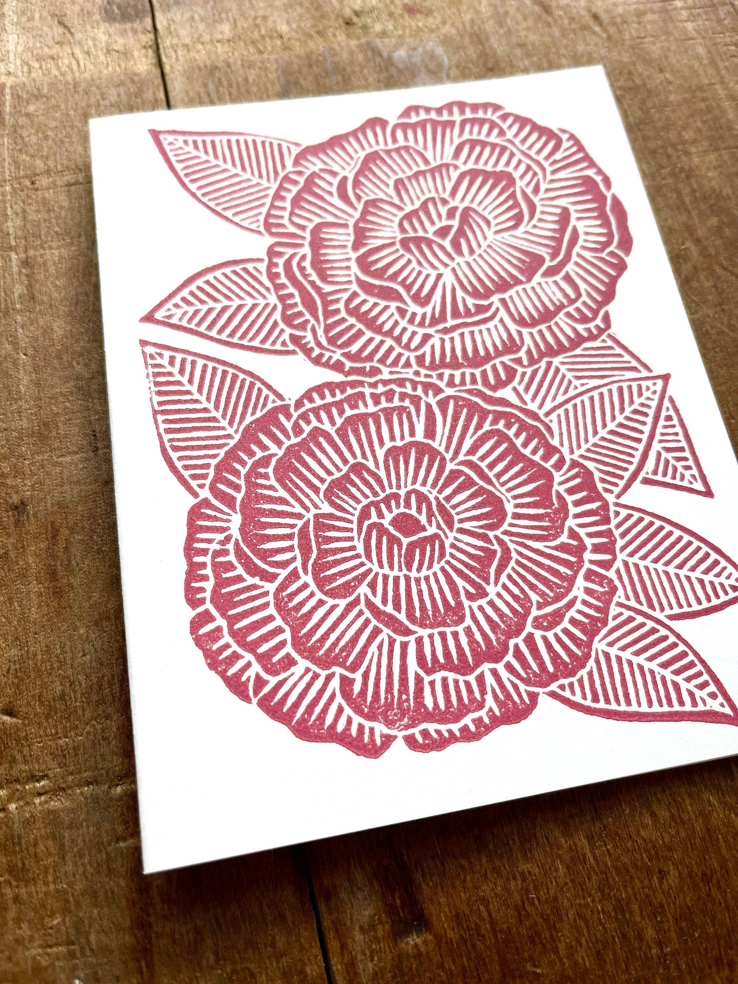 Peony Greeting Card