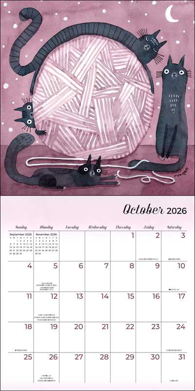 Feline 2026 Wall Calendar by Terry Runyan