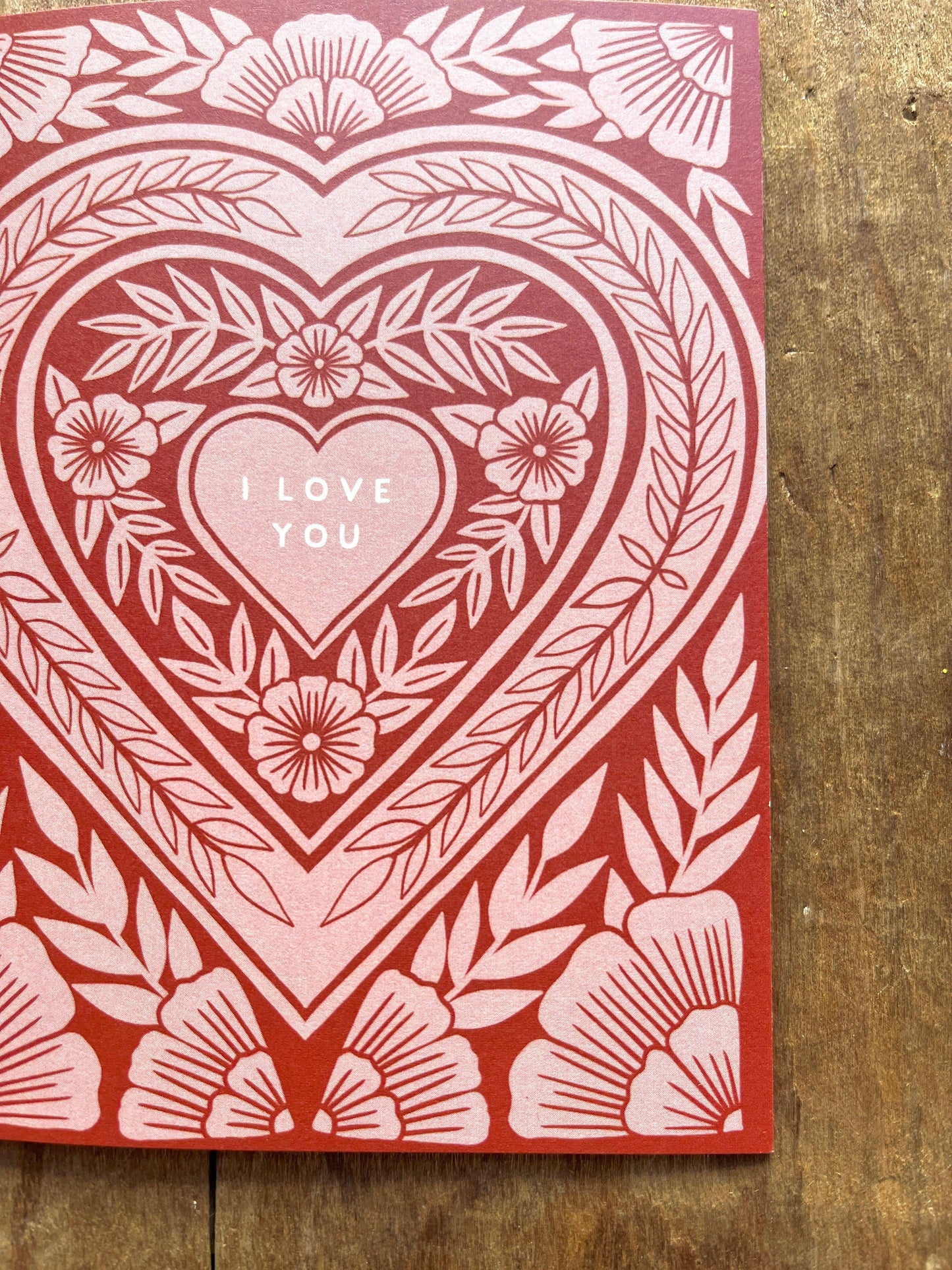 "I Love You," Greeting Card