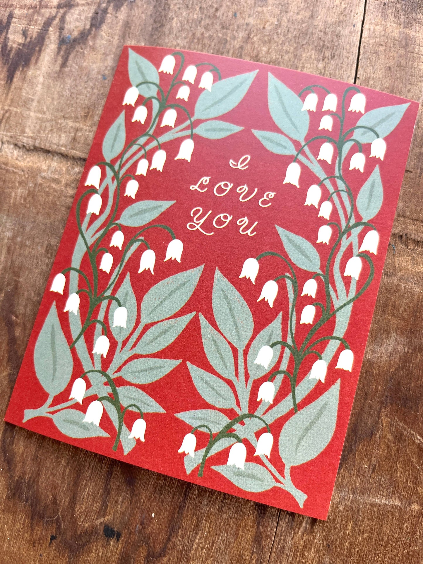 "I Love You," Greeting Card
