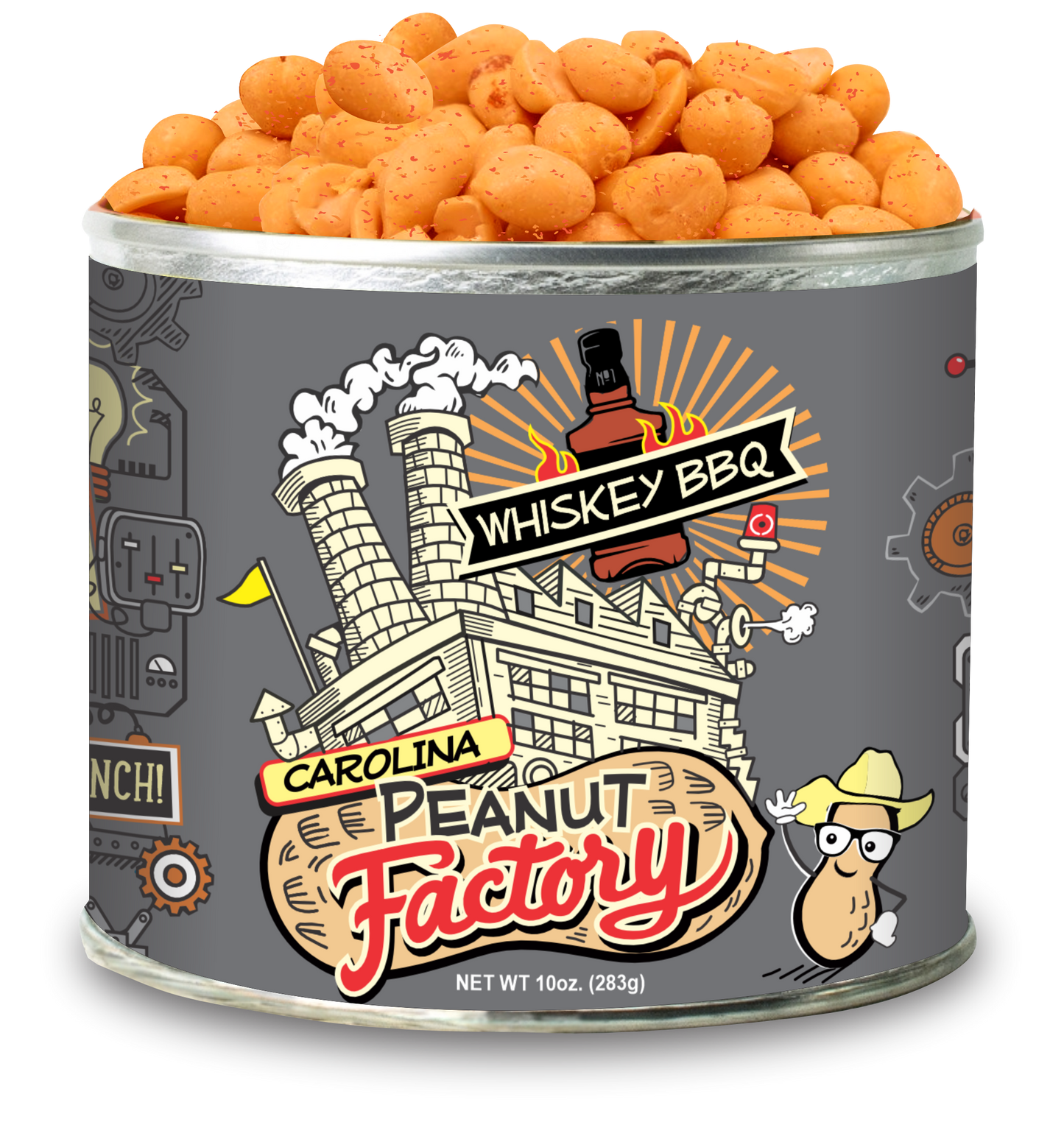 Whiskey BBQ Peanuts from the Carolina Peanut Factory, 10 oz