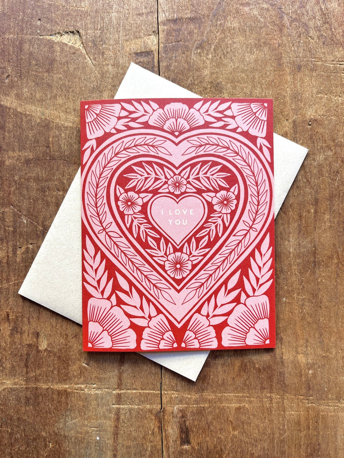 "I Love You," Greeting Card