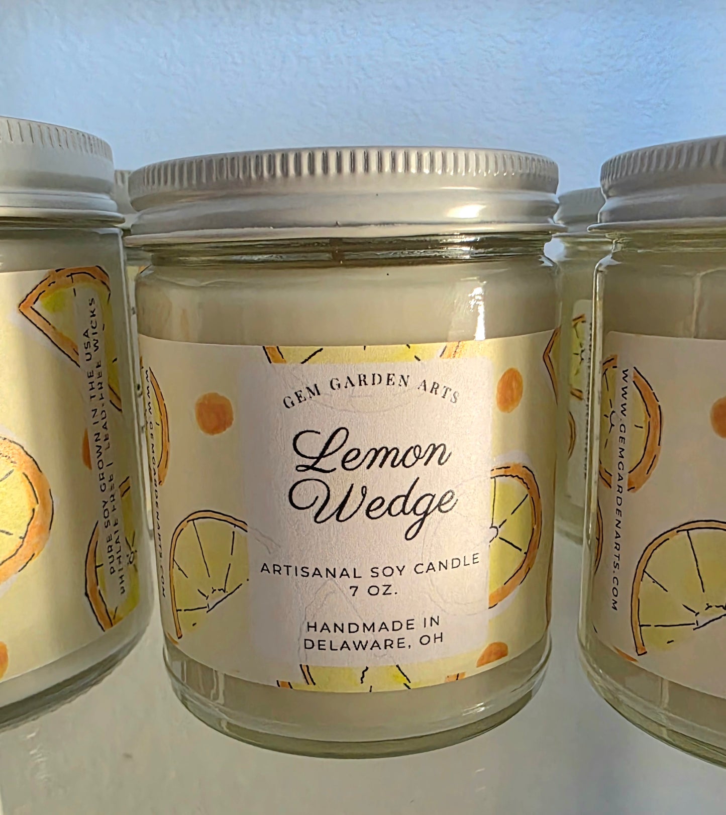 Lemon Wedge Handmade Soy Candles