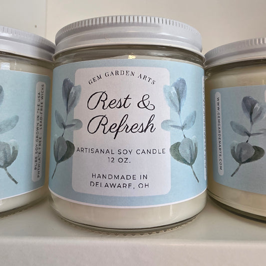 Rest & Refresh Handmade Soy Candles