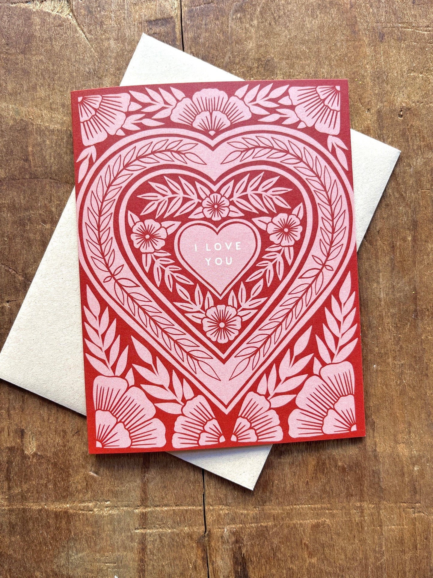 "I Love You," Greeting Card