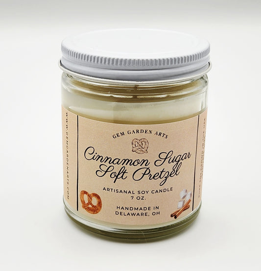 Cinnamon Sugar Soft Pretzel Handmade Soy Candles and Wax Melts