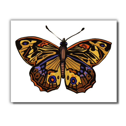 Butterfly Note Card (Gold)