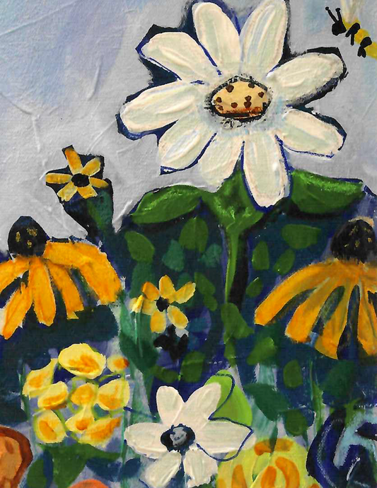 Bee Garden #3, Note Card