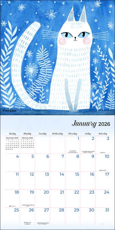 Feline 2026 Wall Calendar by Terry  Runyan