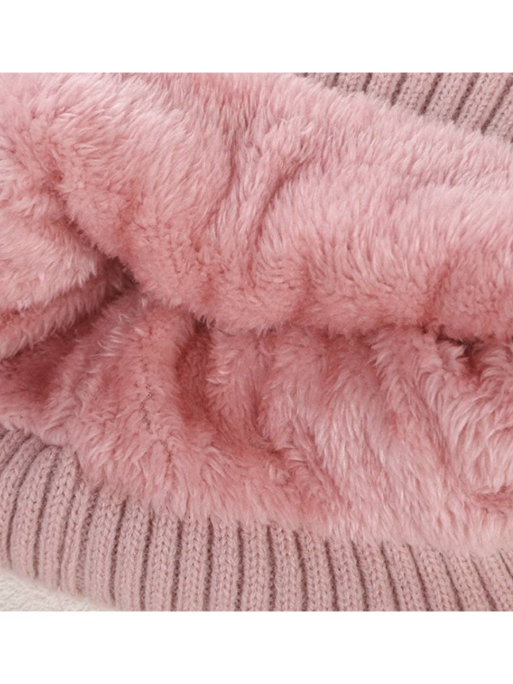 Haila - Women's Double Layer Beanie with Pom Pom