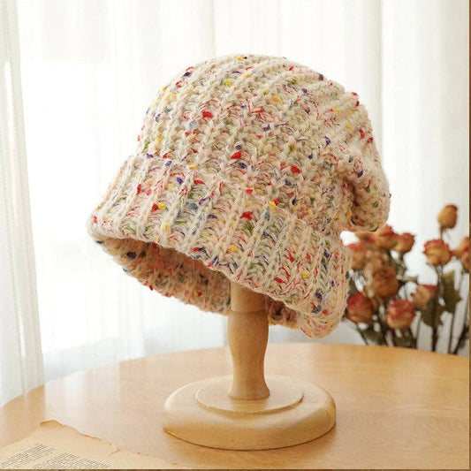 Knitted Splash Beanie Hat