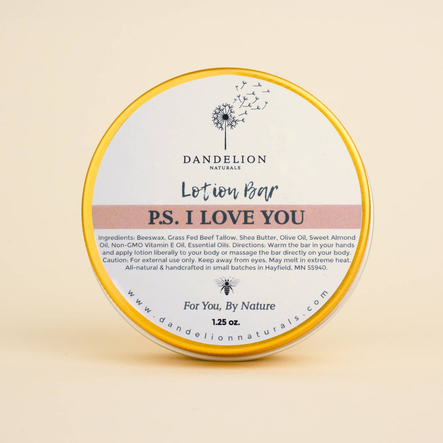 Tallow Lotion Bar Lavender, Juniper, Mint, Sage PS I LOVE U