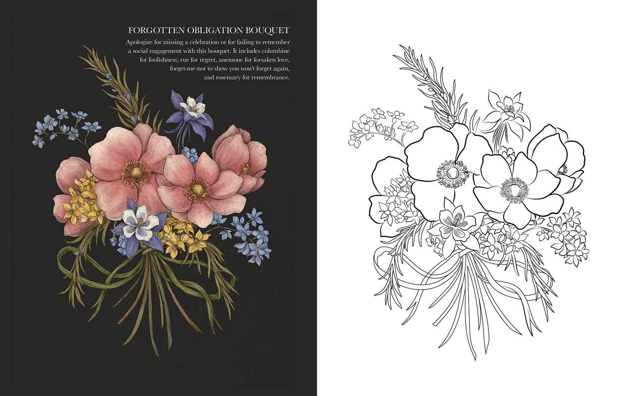 Floriography Coloring Book by Jessica Roux