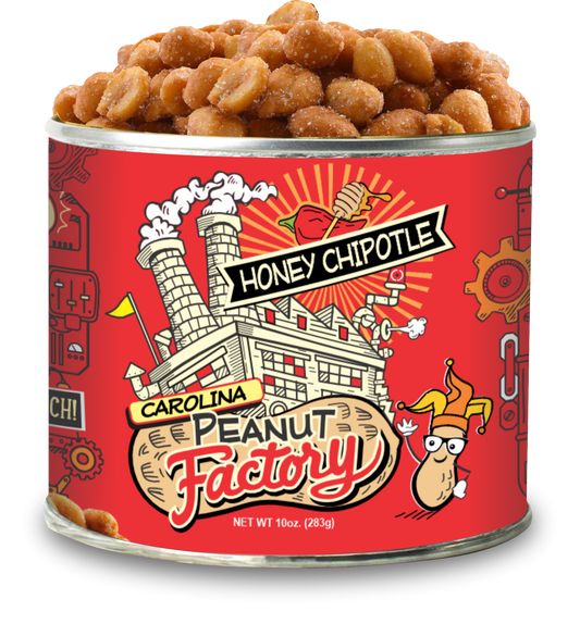 Honey Chipotle Flavored Peanuts, 10 oz, from the Carolina Peanut Factory