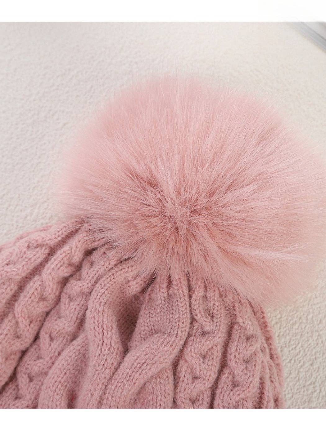 Haila - Women's Double Layer Beanie with Pom Pom