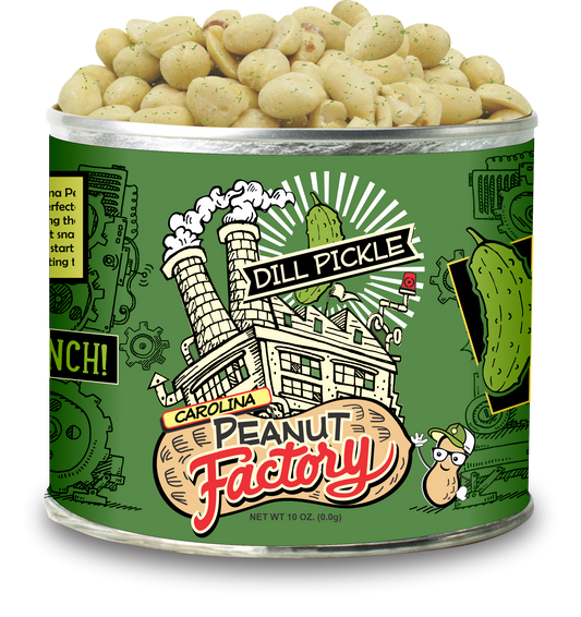 Dill Pickle Flavored Peanuts, 10 oz, from the Carolina Peanut Factory