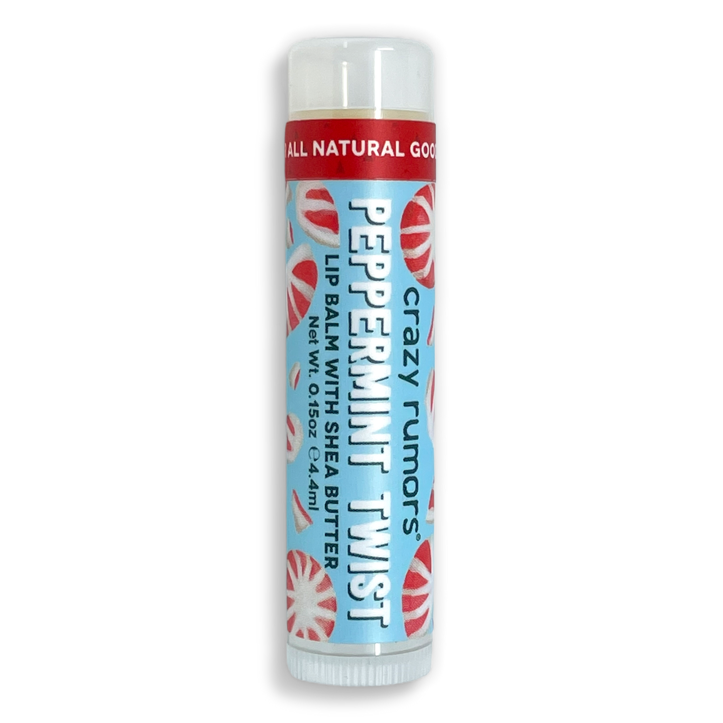 All Natural, Vegan Peppermint Twist Lip Balm