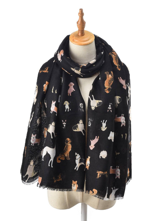 Cute Dog Pattern Scarf