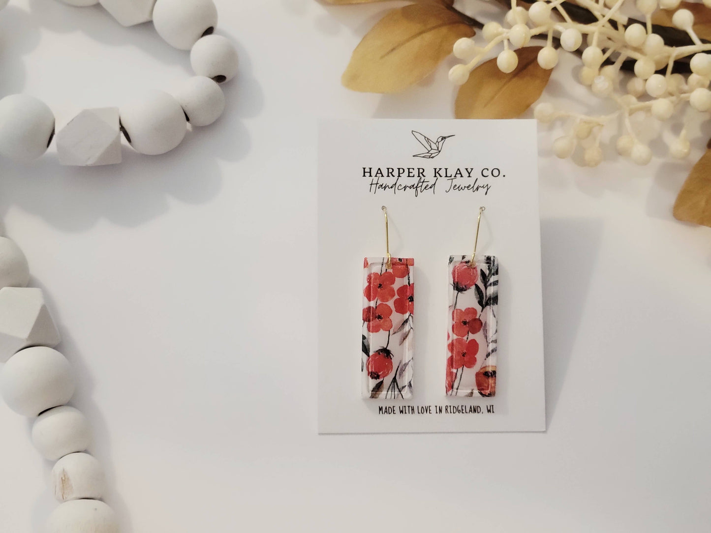 The Poppy Set- Polymer Clay Earrings