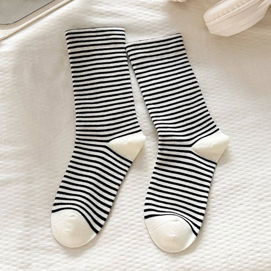 Striped Mid-Calf Socks