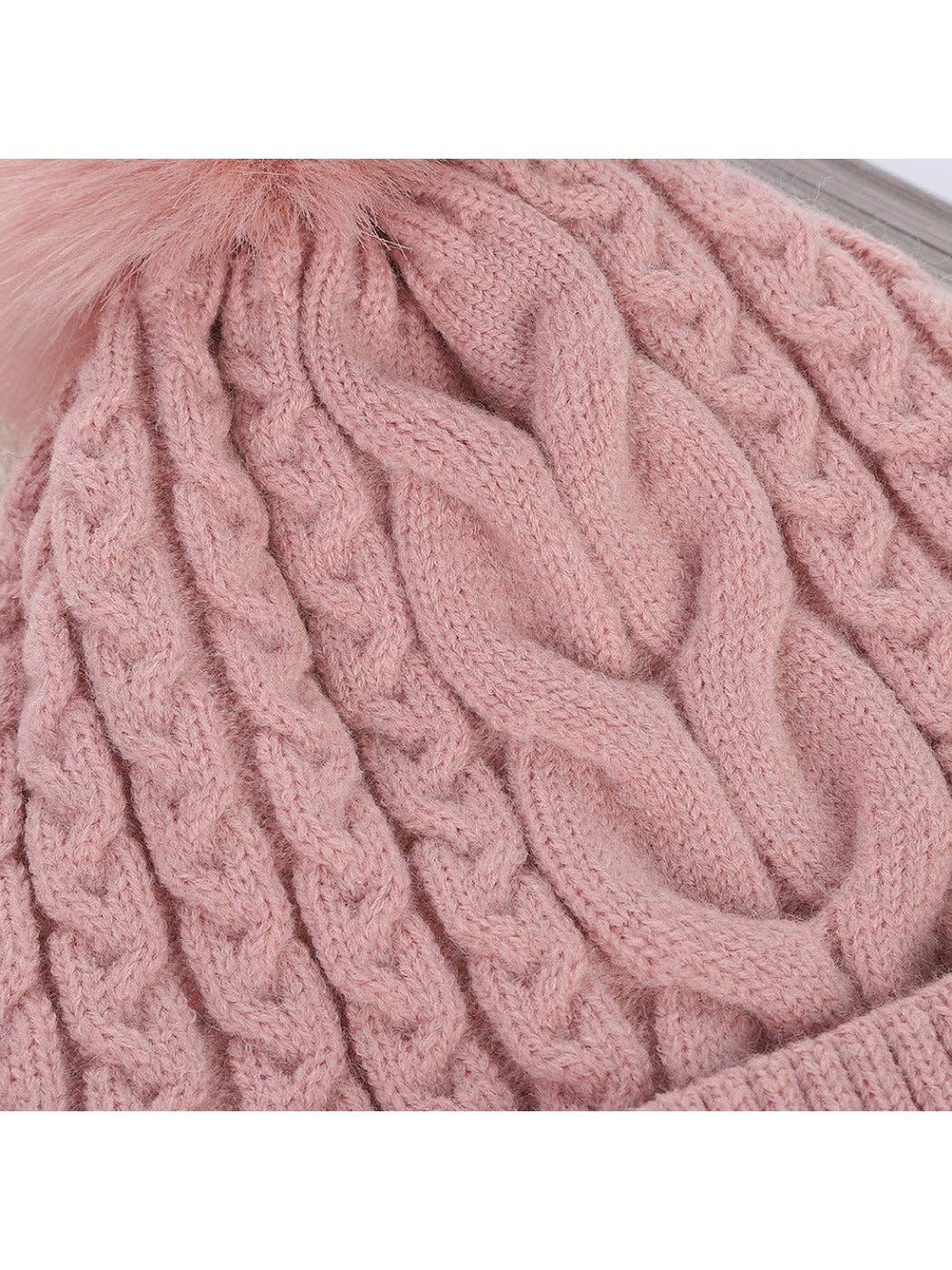 Haila - Women's Double Layer Beanie with Pom Pom