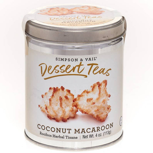 Coconut Macaroon Green Rooibos Herbal Tisane - 4 Ounce Tin