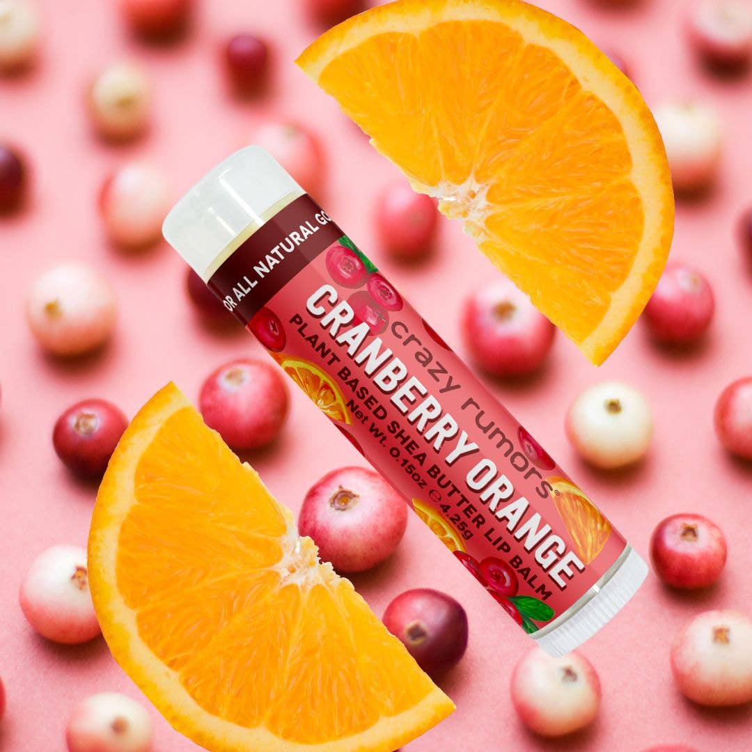 All Natural, Vegan Cranberry Orange  Lip Balm