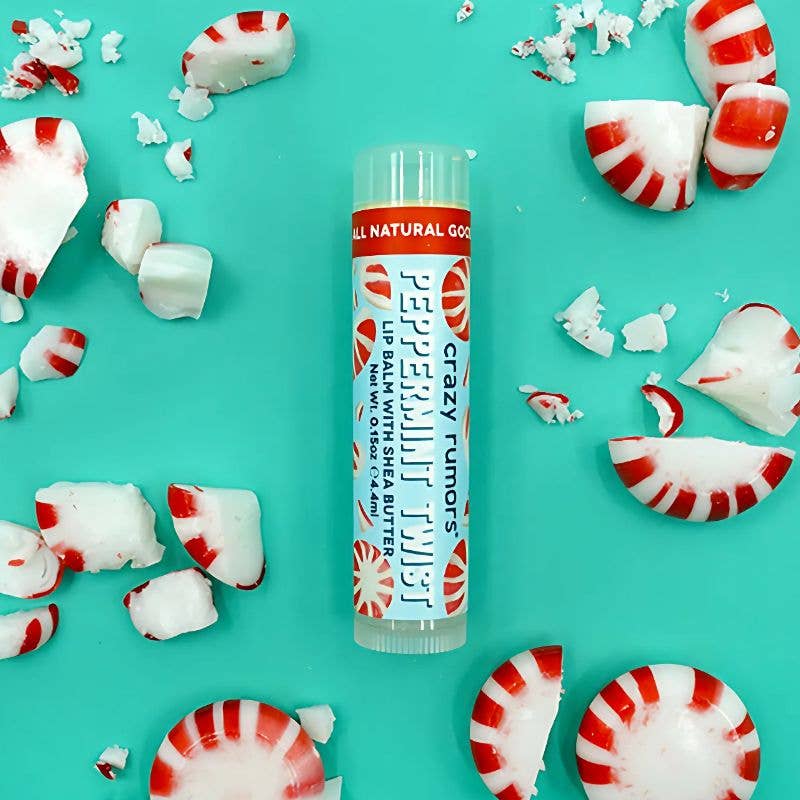 All Natural, Vegan Peppermint Twist Lip Balm