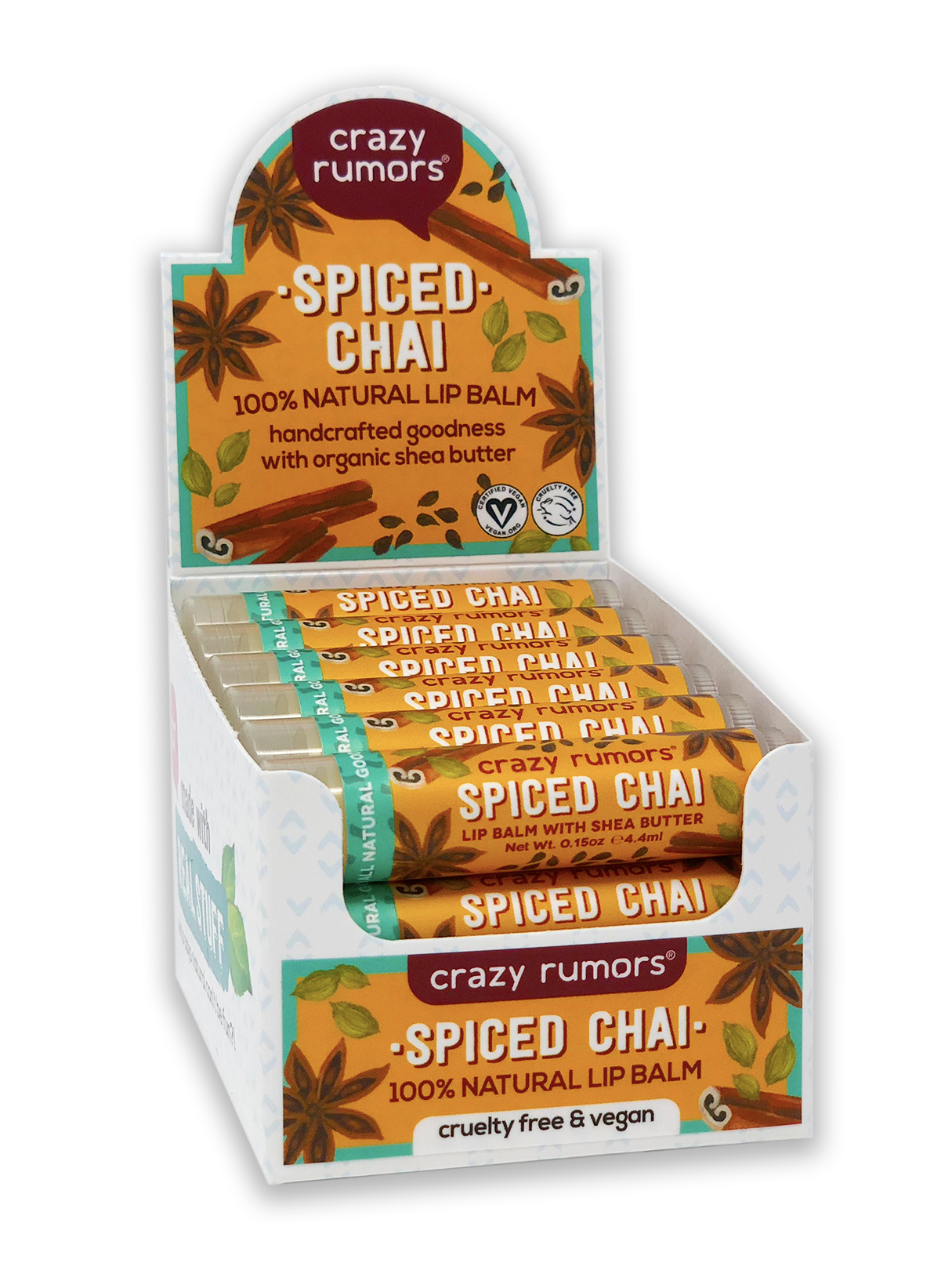 All Natural, Vegan Spiced Chai Lip Balm