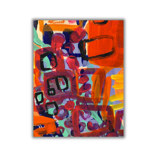 Abstract Acrylic #1 Note Card