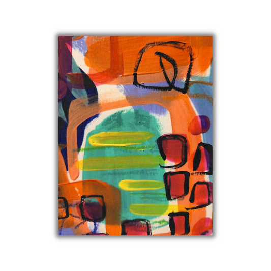 Abstract Acrylic #2 Note Card