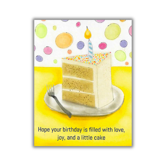 Birthday Cake (Not Judging) Funny Birthday Card