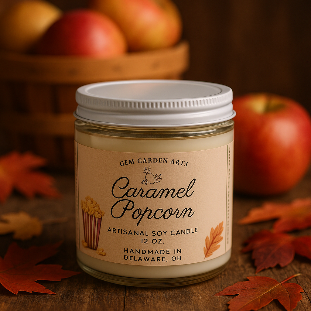 Caramel Popcorn Handmade Soy Candles and Wax Melts