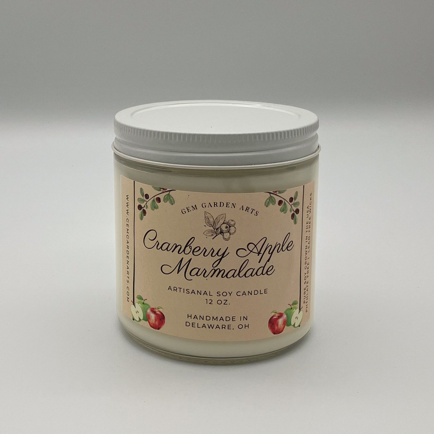 Cranberry Apple Marmalade Handmade Soy Candles and Wax Melts